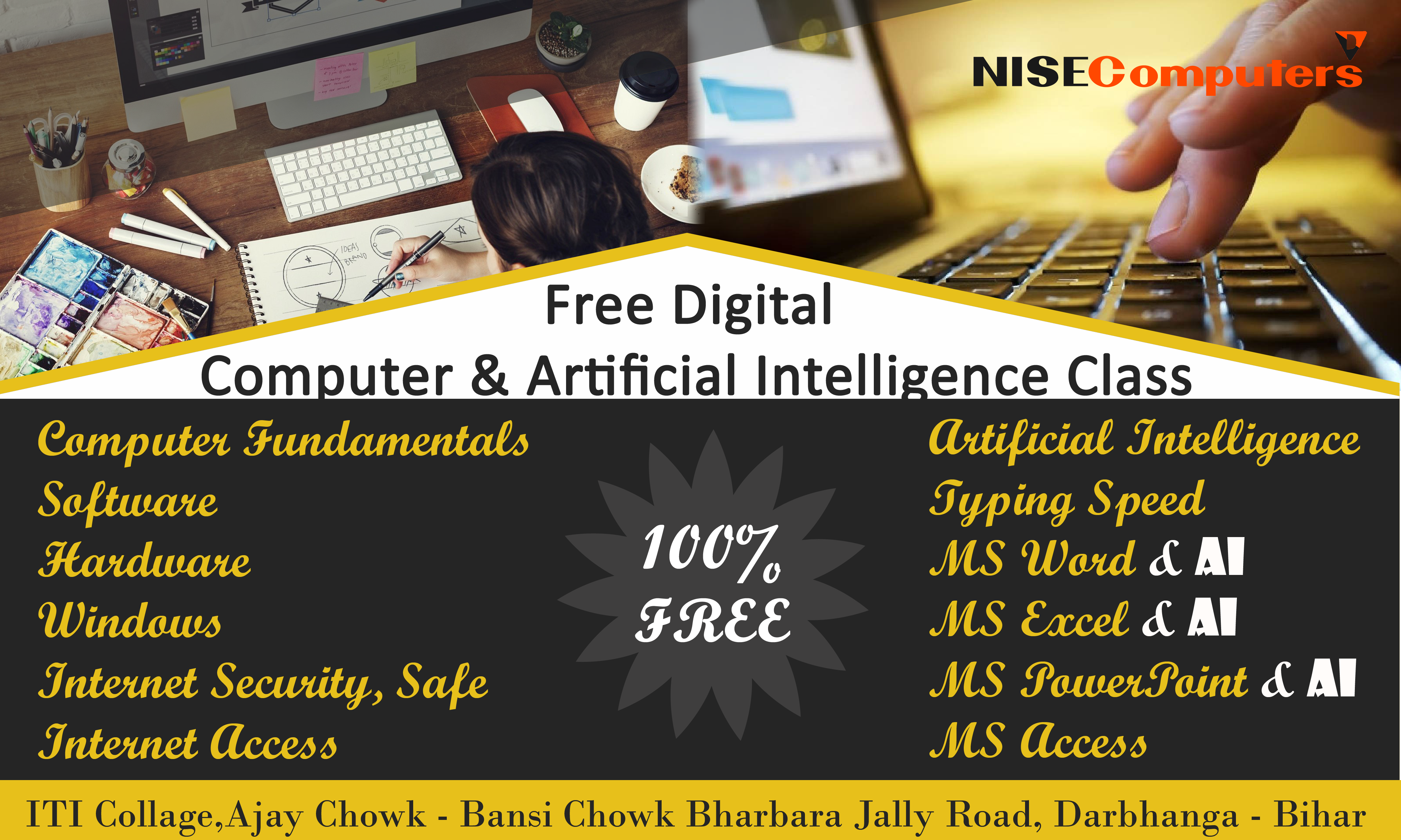 Free AI & Computer Classes for Students – NISE Computers Initiative